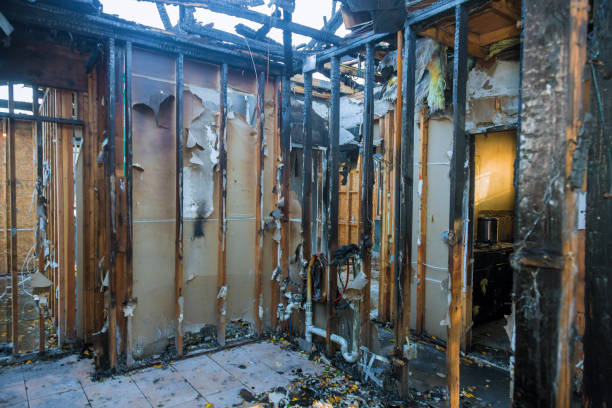 Professional Fire Damage Cleanup technician working in Hudson, PA